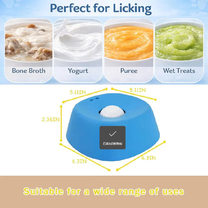 Non-Slip Anti-Choking Slow Feeder Dog Bowl - 3/4 Cup Capacity for Liquid Treats and Lickable Snacks