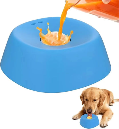 Non-Slip Anti-Choking Slow Feeder Dog Bowl - 3/4 Cup Capacity for Liquid Treats and Lickable Snacks